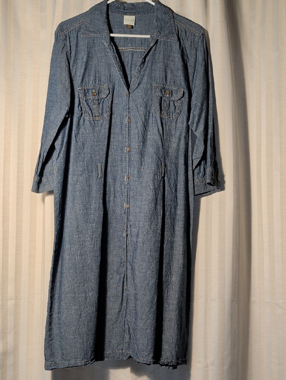 Sonoma Chambray Shirt with Brown Tag - Blue